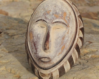 Handcarved Ngon-Tang Mask: Fang Tribal Art Reproduction
