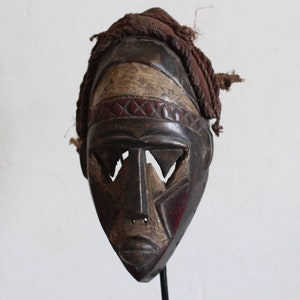 CHOKWE Chisaluke mask. African wooden ethnic mask.