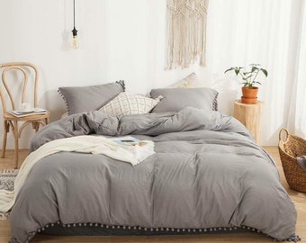 Grey Bedding Etsy