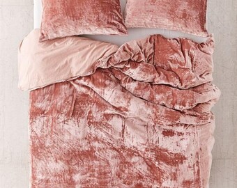 Rose Gold Bedding Etsy