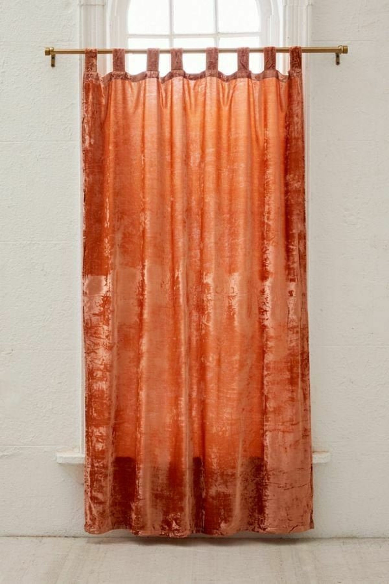 Luxury Velvet Curtain Rust Color Velvet Curtain Bohemian Etsy