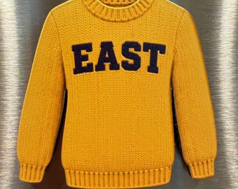 Magnet - East Grand Rapids Yellow East Sweater