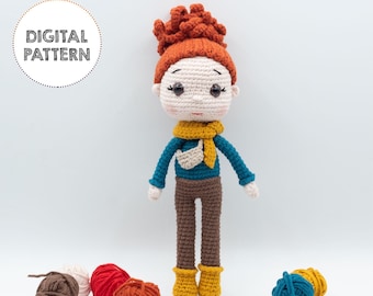 Amigurumi Doll Crochet Pattern, DIY Crafts (PDF Pattern)