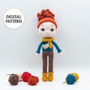 Crochet Doll Pattern, Amigurumi Doll Pattern, Crochet PDF Pattern, DIY Crafts