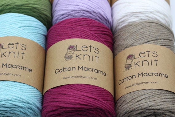 Fil à tricoter Macramé Coton, 250 g