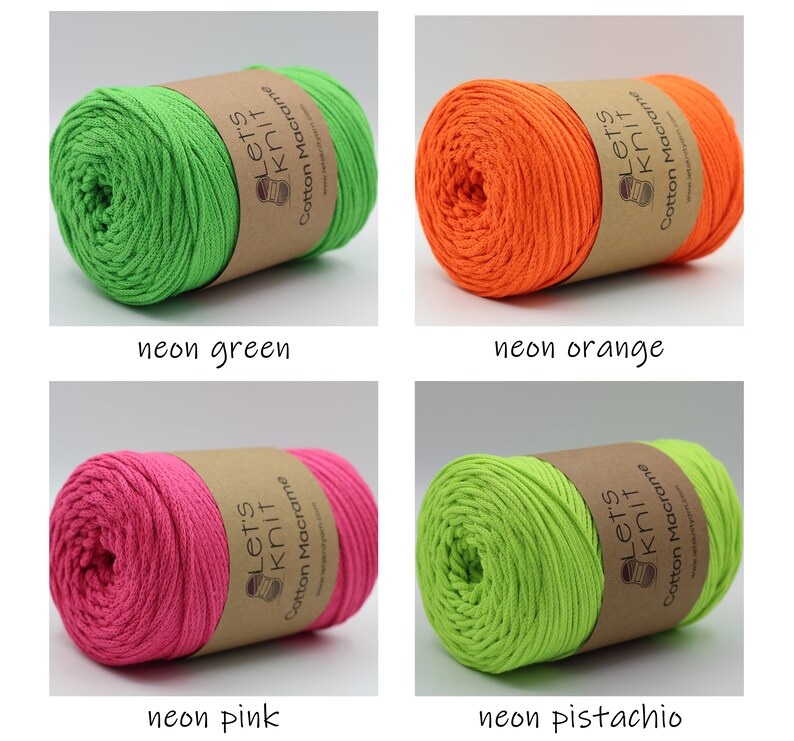 2mm Cotton Macrame Cord 250g 225mt high quality macrame yarn Etsy
