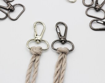 10 PCS Metal Swivel Snap Hooks, Macrame Bag Strap Supplies