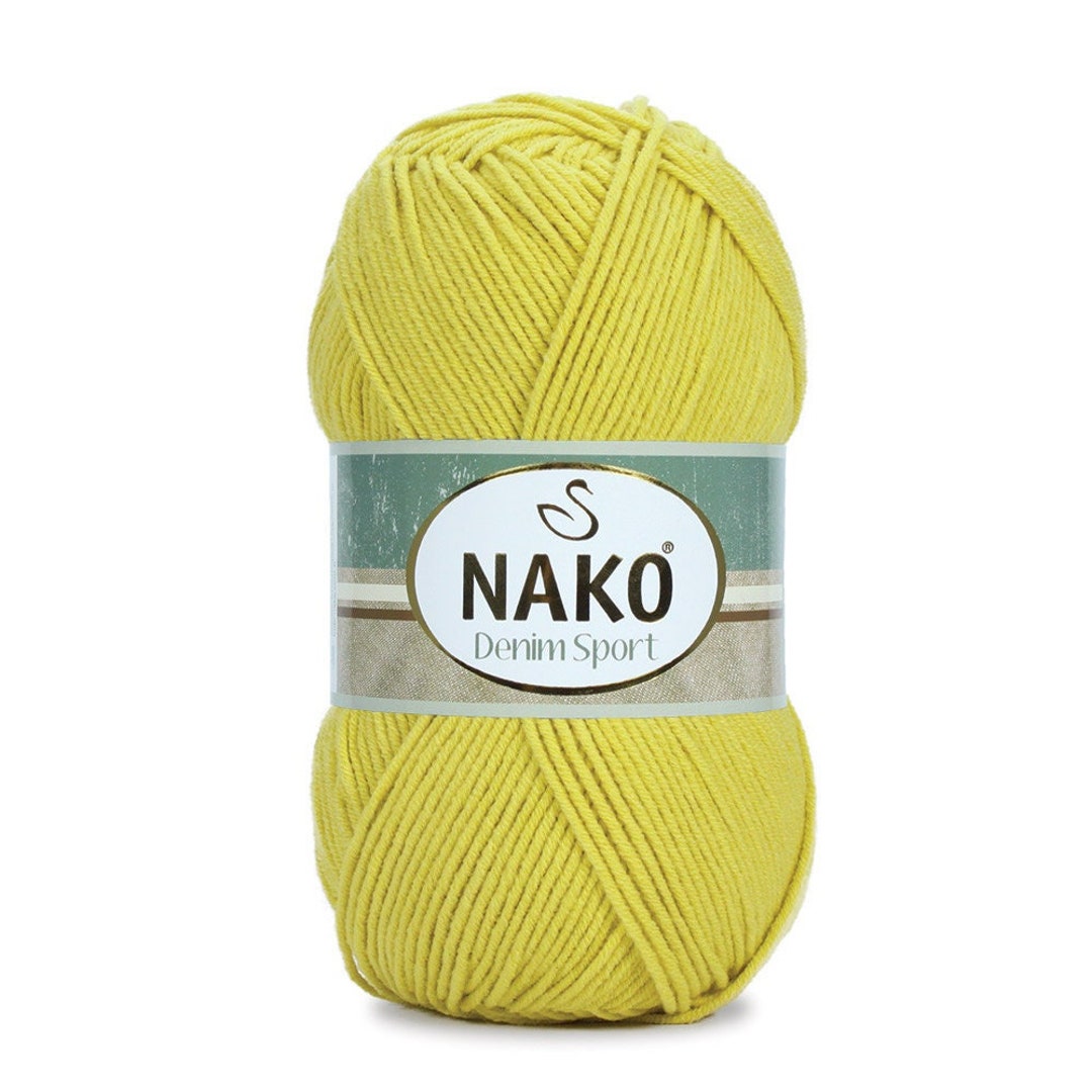 NAKO Denim Sport Yarn Cotton Acrylic Yarn Suitable for Etsy