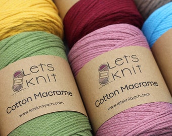 Craft Making Knitting Not Dyed Klhamky 2mm×1640ft Macrame Cotton Cord Soft 3 Strand Twisted 100% Natural Cotton for Handmade Wall Hanging Plant Hangers Decorative Projects DIY Craft Making Knitting Not Dyed Klhamky 2mm×1640ft Macrame Cotton Cord Soft 3 Strand Twisted 100% Natural Cotton for Handmade Wall Hanging Plant Hangers Decorative Projects DIY