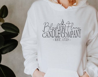 Black Flame Candle Company SVG - Halloween SVG Design Clipart -