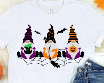 Halloween Gnomes SVG, Funny Kids T-Shirt Design (Digital Download)