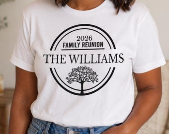 Family Reunion SVG Personalized Custom Family Name Reunion Shirt Design