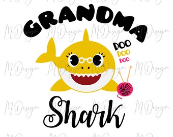 Get Free Grandma Shark Svg PNG Free SVG files | Silhouette ...