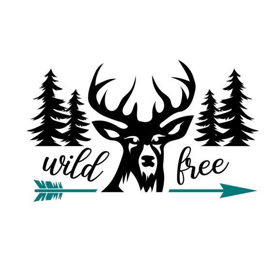 Outdoors SVG Wild and Free SVG Cutting Files for Cricut | Etsy