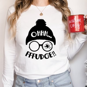 Oh Fudge SVG - A Christmas Story SVG for Cricut, Silhouette, Printing on Shirts, Mugs - Instant Digital Download DIY Iron On