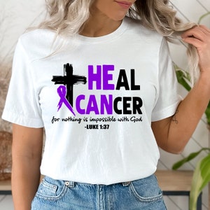 Hodgkin’s Lymphoma Cancer Awareness SVG | Heal Cancer SVG | Purple Cancer Ribbon SVG | Cutting Files for Cricut Silhouette