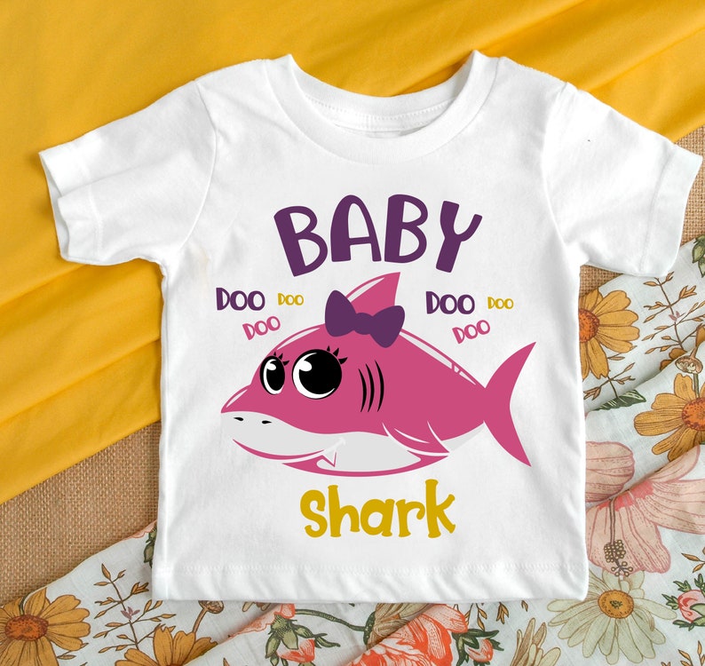Download Baby Shark SVG for Personalizing Girls T Shirts Pink Cute ...