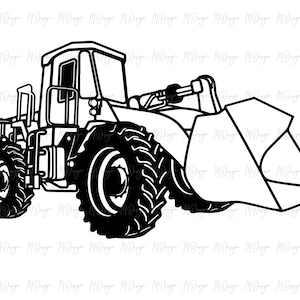 Bulldozer SVG Cutting Files for Cricut, Silhouette, Glowforge - Heavy Equipment Construction Clipart for Boys Birthday T Shirt