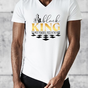 Black King SVG Il pezzo più potente del gioco Cricut Cut File per vinile, ferro su, stampa a sublimazione - Potente illustrazione forte