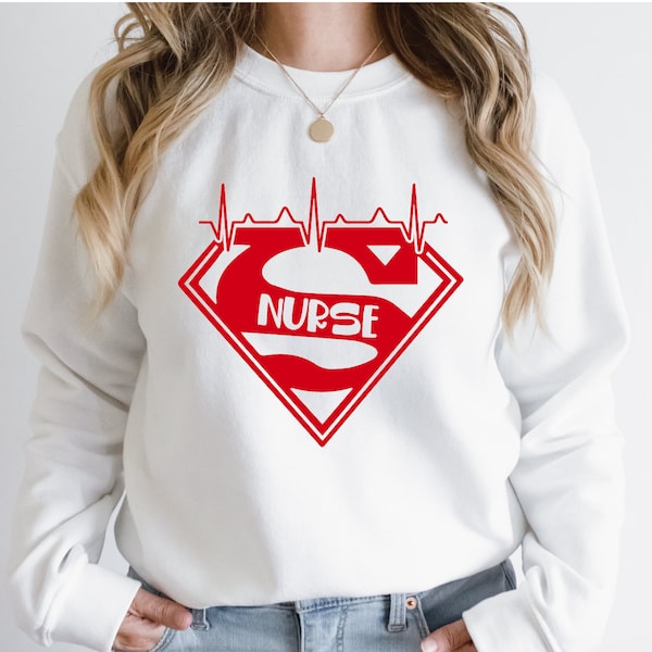 Super Nurse SVG - Cute Digital T Shirt Design for Registered Nurses - Gift Idea for Nursing School Graduates - Best Selling Items - Hero