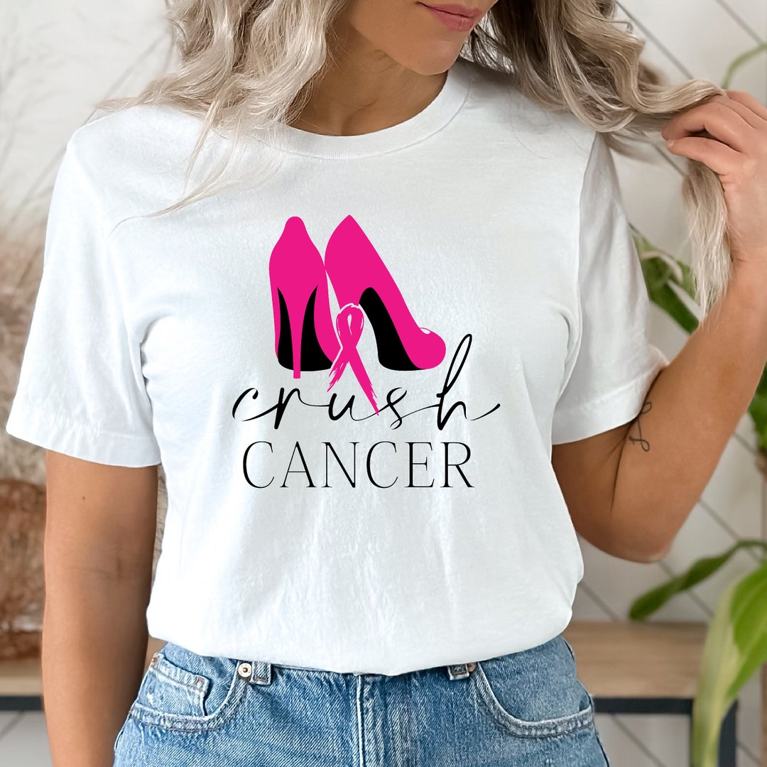 Crush Cancer SVG Breast Cancer SVG Cutting Files for Cricut, Silhouette