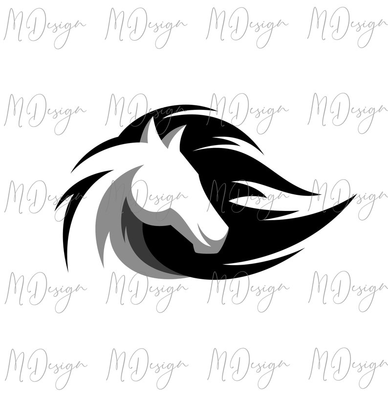 Horse Head SVG for Customizing Apparel Mugs T Shirts for Animal Lovers Horse Mane SVG Files for Cricut Silhouette Farm Country Life