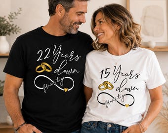 Anniversary SVG Couples Shirt Design Years Down Forever To Go Digital Download PNG Cricut Cut File Wedding Gift