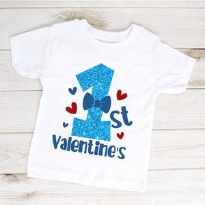Mijn eerste Valentijnsdag SVG schattig T-shirt ontwerp voor Valentijnsdag vakantie voor babyjongen - Cricut snijden bestanden afdrukken thuis vinyl snijden