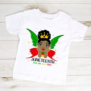 Juneteenth SVG Little Black Girl - Afro Girl T Shirt Design voor kinderen, peuters, meisjes - Gratis-achtig sinds 1865 Cutting Files Cricut, Silhouette