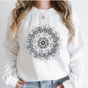 Fuck It Mandala Zentangle SVG Cut File voor Cricut, Silhouet, Glowforge - Ingewikkeld ontwerp voor het aanpassen van T-shirts, Totes, Mokken - Sarcastisch