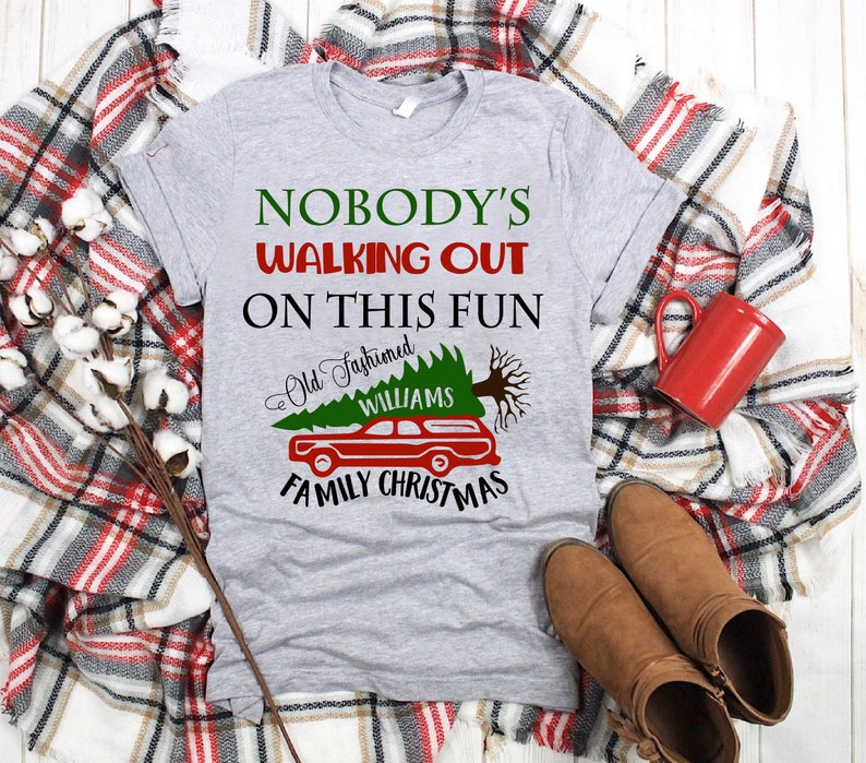 nobody's walking out on this fun shirt
