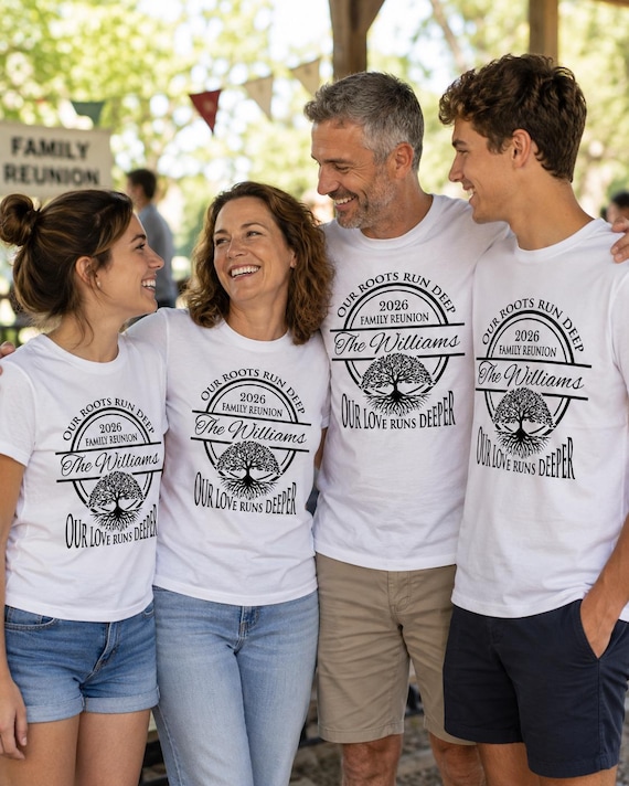 Personalized Family Reunion SVG, Our Roots Run Deep PNG Custom Family Gathering Shirt Design