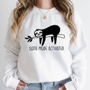 Sloth Mode Activated Sloth SVG Clipart Cutting File pour Cricut, Silhouette - Idéal pour les vêtements de couchage - DIY Print at Home, Vinyl Cut