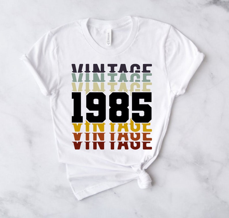 Download 35th Birthday 1985 Vintage Birthday SVG Cutting file for ...