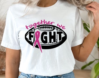 Breast Cancer Awareness Football SVG, October Football Fans Shirt Cancer Survivor