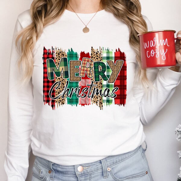 Merry Christmas PNG | Christmas Sublimation Designs Downloads | Buffalo Plaid | Leopard Print | Best Selling Items | Most Popular