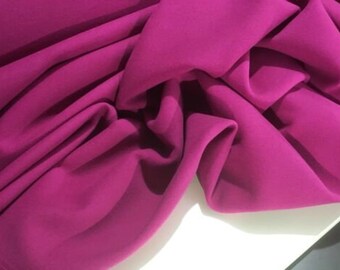 Designer Burnt Orange Colour Cashmere Touch Washable Wool Fabric 54/"138cm Catwlk