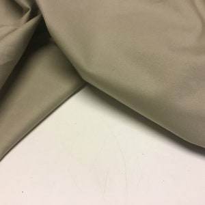 NEW High Class Beige Cotton Elastane Twill Fabric