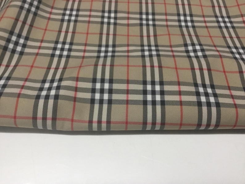 Check Print Textile NEW High Class Designer Cotton Check Print Fabric Cloth Ideal for Coat ...