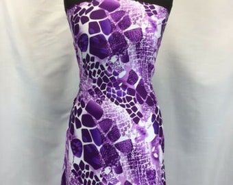 NEW High Class Designer Silky Stone Soft Satin Print Fabric As Seen On Catwalk 2