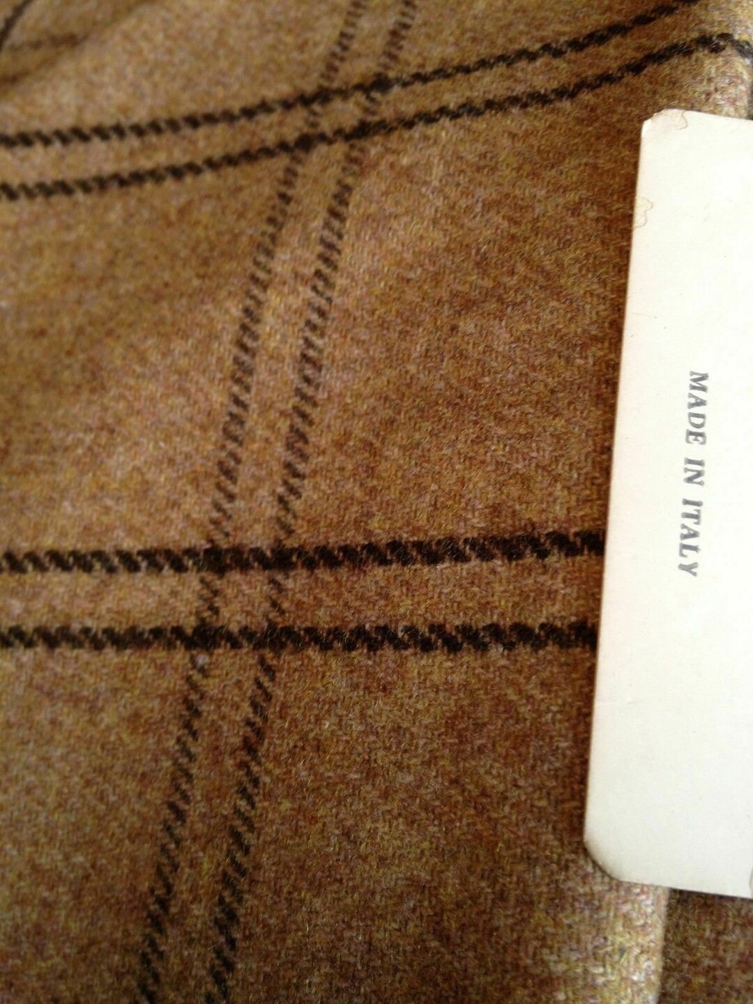 NEW Beautiful Italian Superior Wool Check Fabric 61" 154 Cm Cloth Suit ...