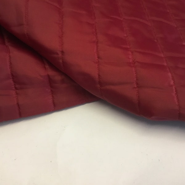 NEW High Class Red Maroon Colour Quilted Fabric
