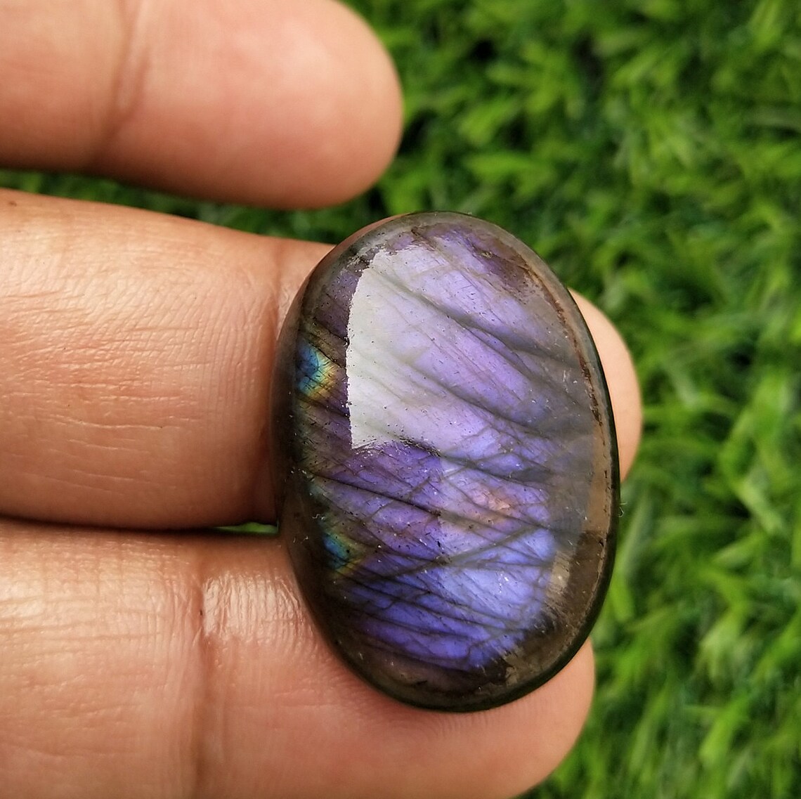 Amazing Natural Purple Color Labradorite Gemstone Rare Color Etsy