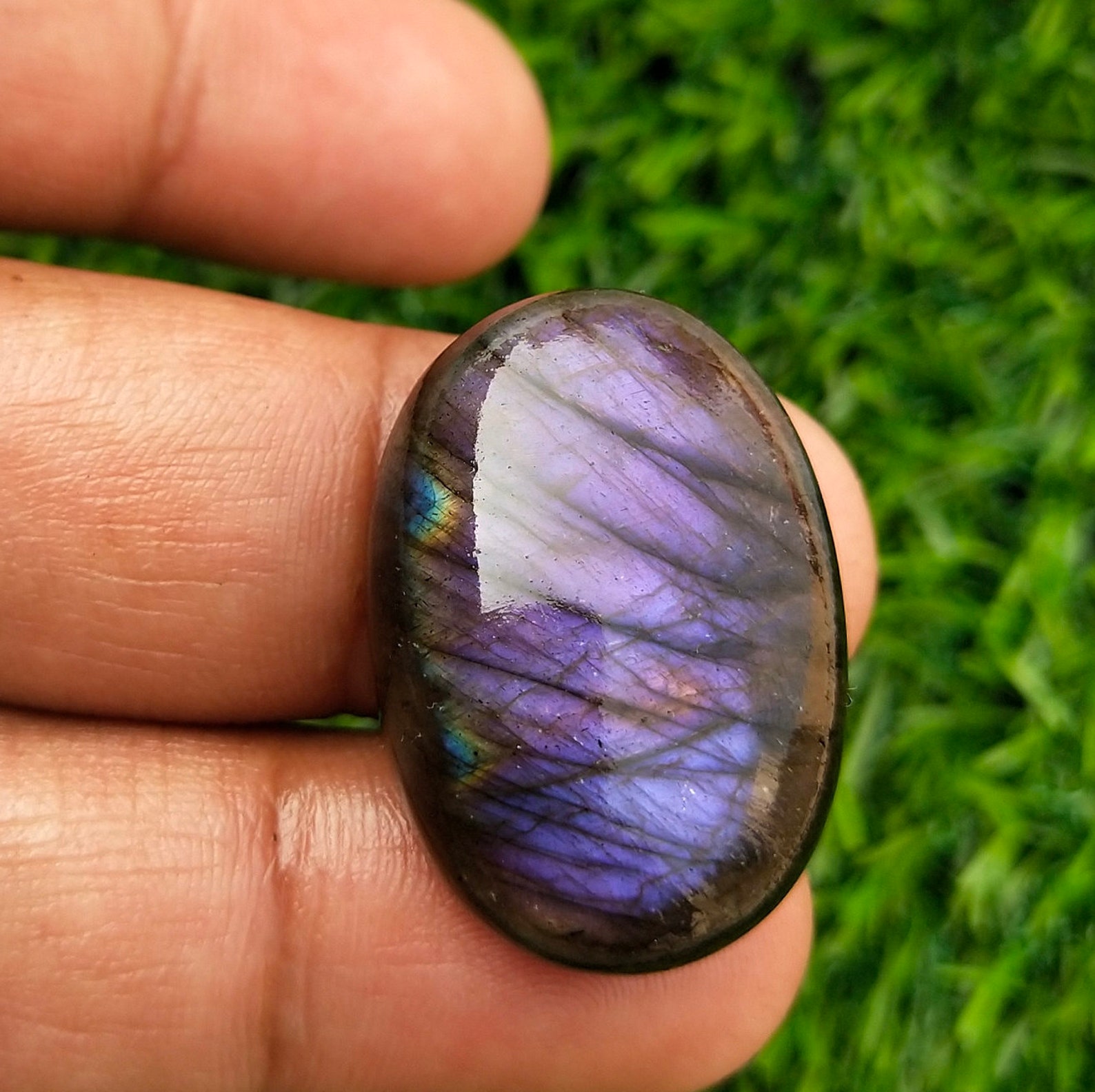 Amazing Natural Purple Color Labradorite Gemstone Rare color Etsy