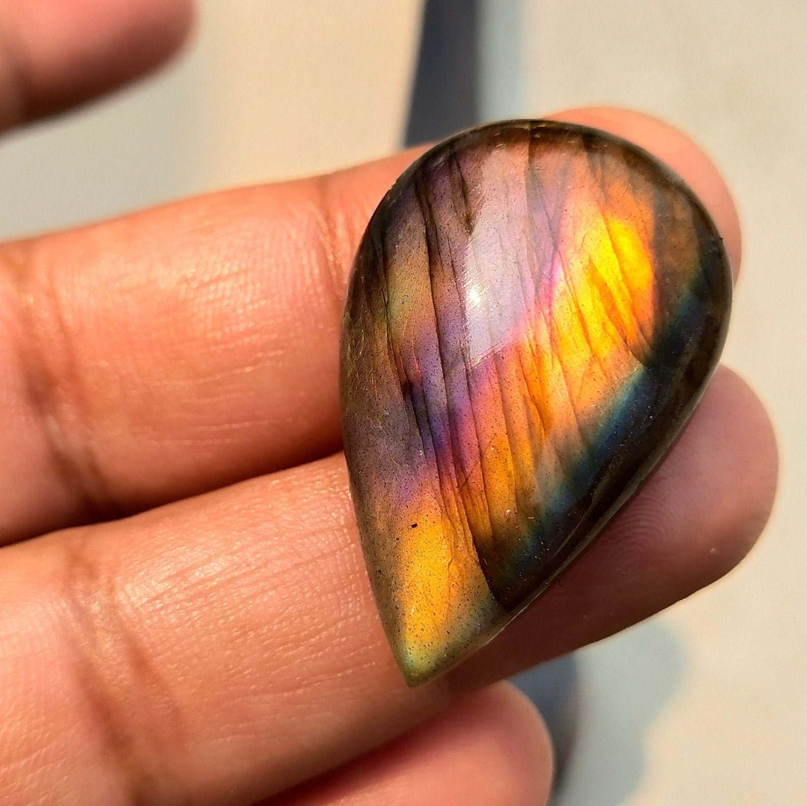 Amazing Color Natural Labradorite Gemstone Rare color Etsy