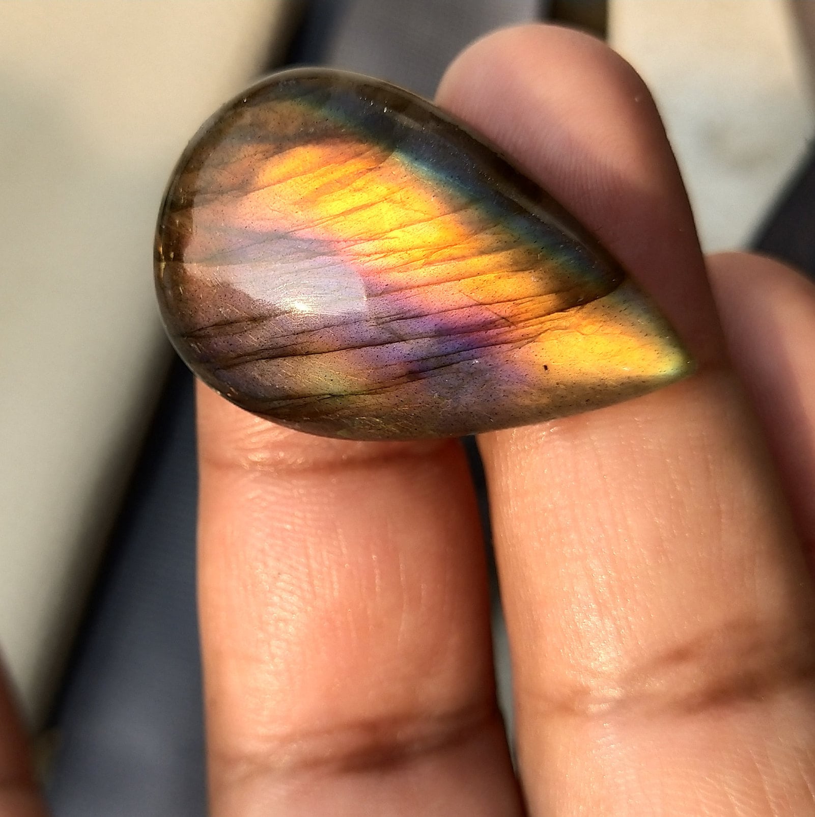 Amazing Color Natural Labradorite Gemstone Rare color Etsy