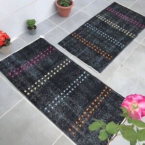 4’0x2’0feet,black bathtoom rug,122x60cm,black doormat rug,doormat rug,black small rug,small rugs,old,modern rug,carpet,vintage bathroom rug