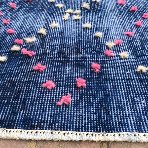 kitchen decor rug,bathroom rug,4&#39;0x1&#39;6feet,small runner rug,turkish small rug,decorative rug,kitchen rug,handmade rug,blue rug,turkhis rug