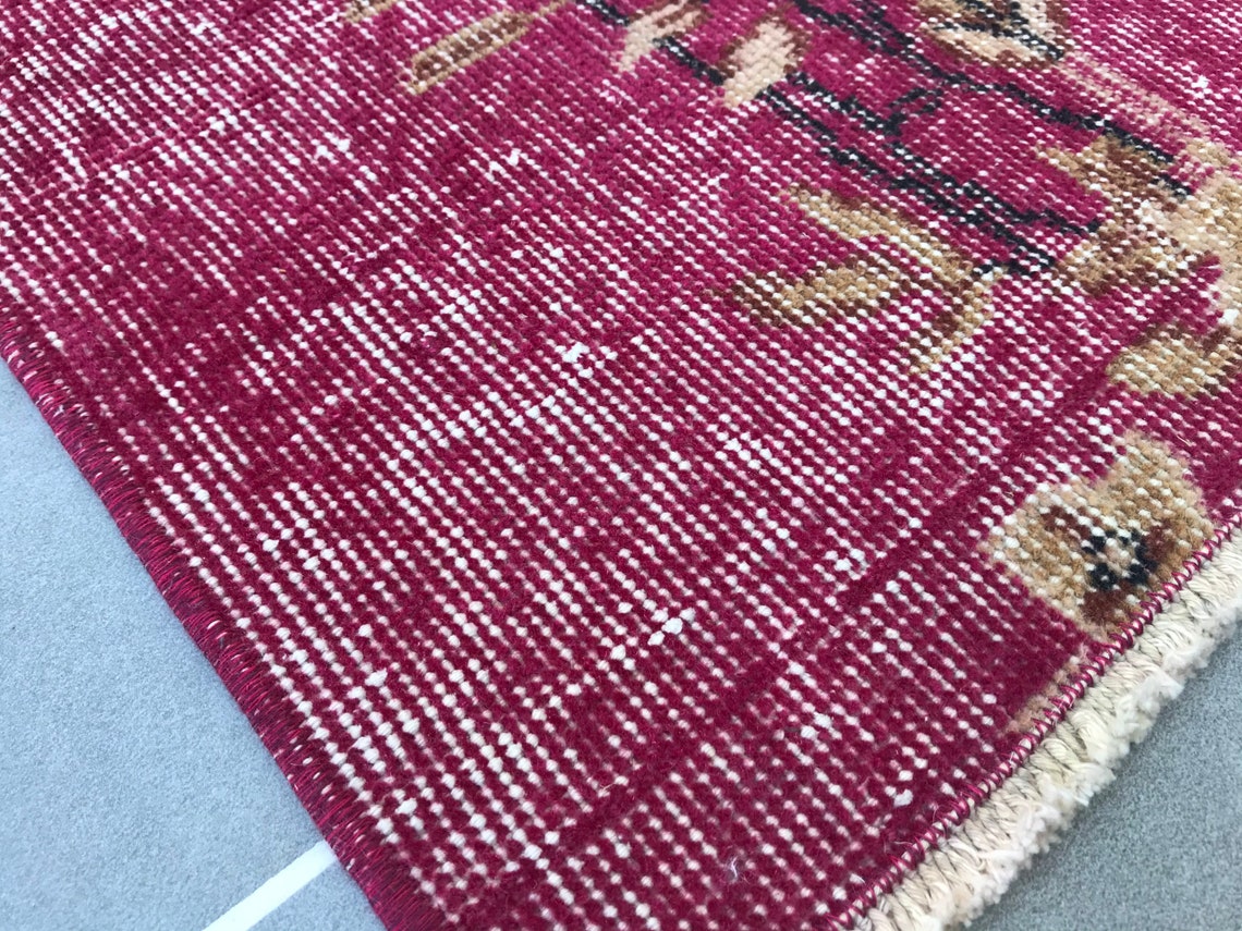 Pink Hallway Rug Patterns 7.4x2.6feethandwoven Pink Hallway Rugalair Runner - Etsy