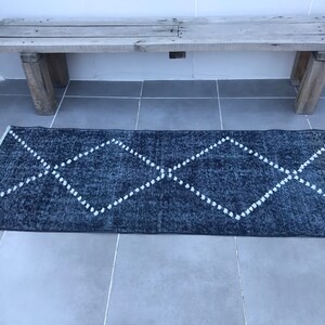 Blauer Teppich 170 x 64 cm,Küchenteppich,blauer Teppichläufer,blauer Teppich Läufer,blauer Teppich für Badezimmer,oder Schlafzimmerteppich